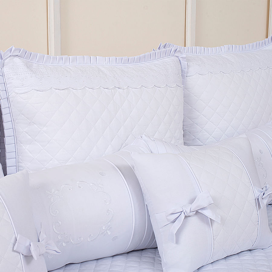 Kit Cama Classic Branco - 8 Peças