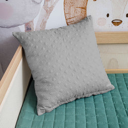 Capa de Almofada Losango Cinza 50cm x 50cm