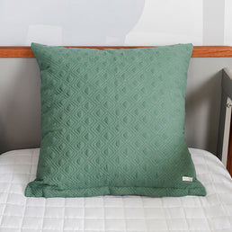 Capa de Almofada Losango Verde Seco 50cm x 50cm