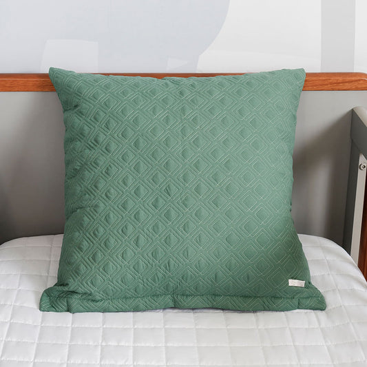 Capa de Almofada Losango Verde Seco 50cm x 50cm