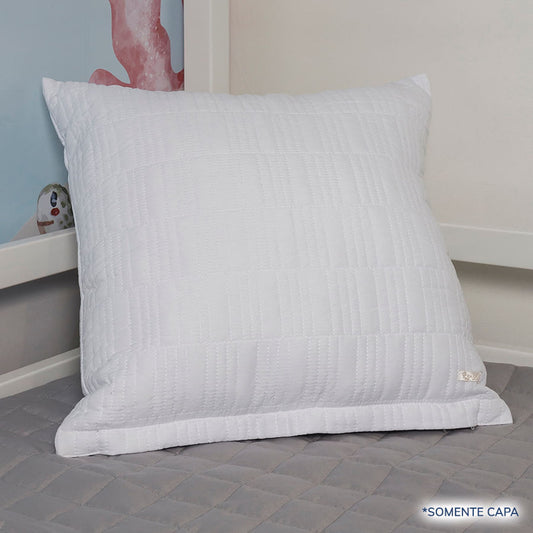 Capa de Almofada Retangulo Branco 50cm x 50cm