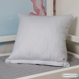 Capa de Almofada Retangulo Cinza 50cm x 50cm