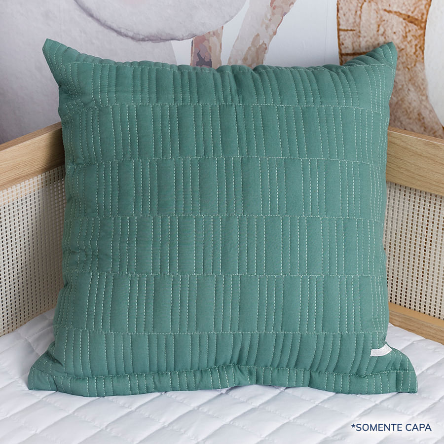 Capa de Almofada Retangulo Verde Seco 50cm x 50cm