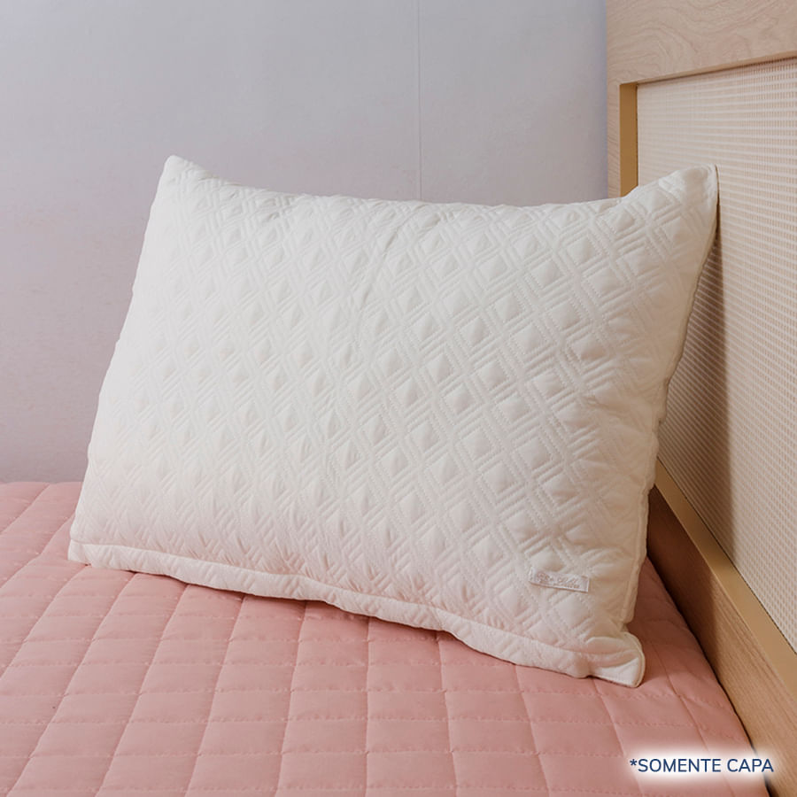 Capa de Almofada Losango Cru 60cm x 40cm