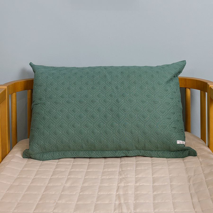 Capa de Almofada Losango Verde Seco 60cm x 40cm