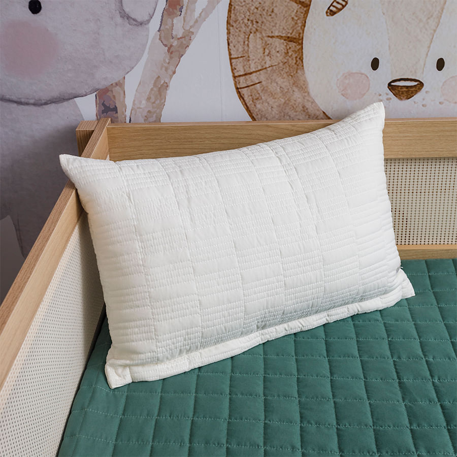 Capa de Almofada Retangulo Branco 60cm x 40cm