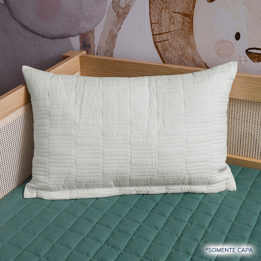 Capa de Almofada Retangulo Cru 60cm x 40cm