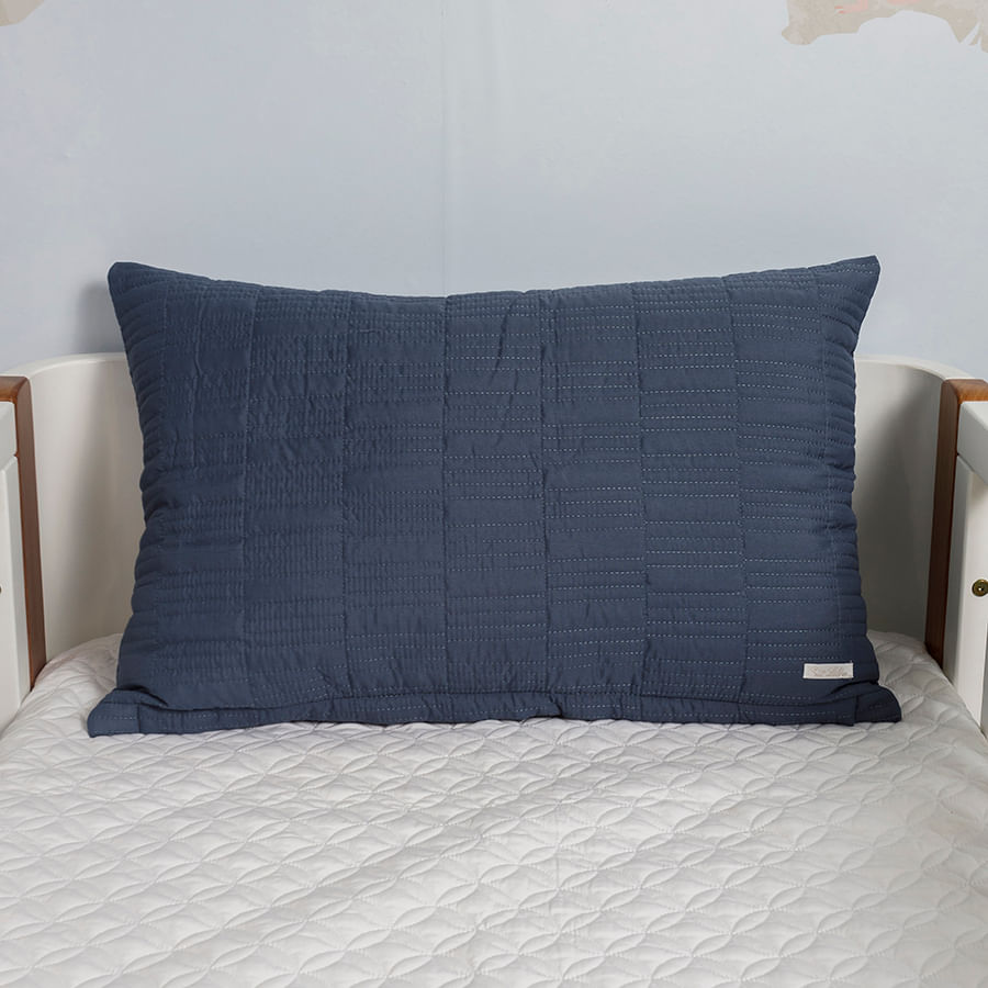 Capa de Almofada Retangulo Azul Jeans 60cm x 40cm