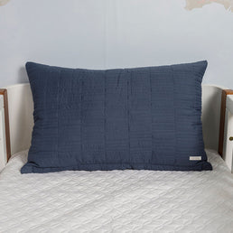 Capa de Almofada Retangulo Azul Jeans 60cm x 40cm