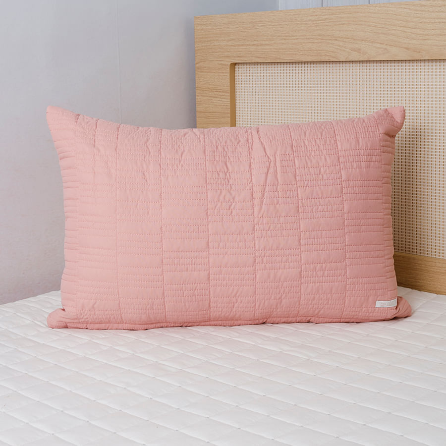 Capa de Almofada Retangulo Rosa Chá 60cm x 40cm