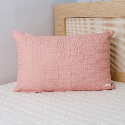 Capa de Almofada Retangulo Rosa Chá 60cm x 40cm