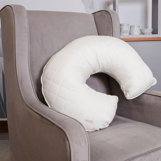 Almofada de Amamentação Quadradinho Cru