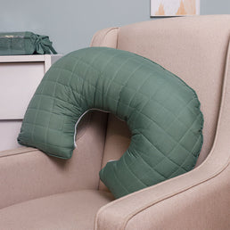 Almofada de Amamentação Quadradinho Verde Seco