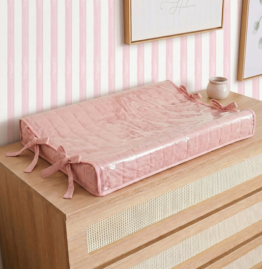 Trocador Quadradinho Rosa Chá