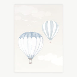 Quadro Infantil Balões Azul