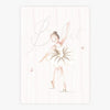 Quadro Infantil Bailarina Bege - Vertical