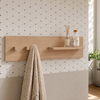 Prateleira Haus Nature Com Ganchos 80 Cm - Carvalho