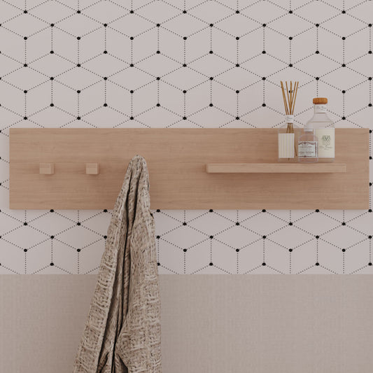 Prateleira Haus Nature Com Ganchos 80 Cm - Carvalho