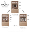 Guarda Roupa 2 em 1 Haus Nature - Carvalho