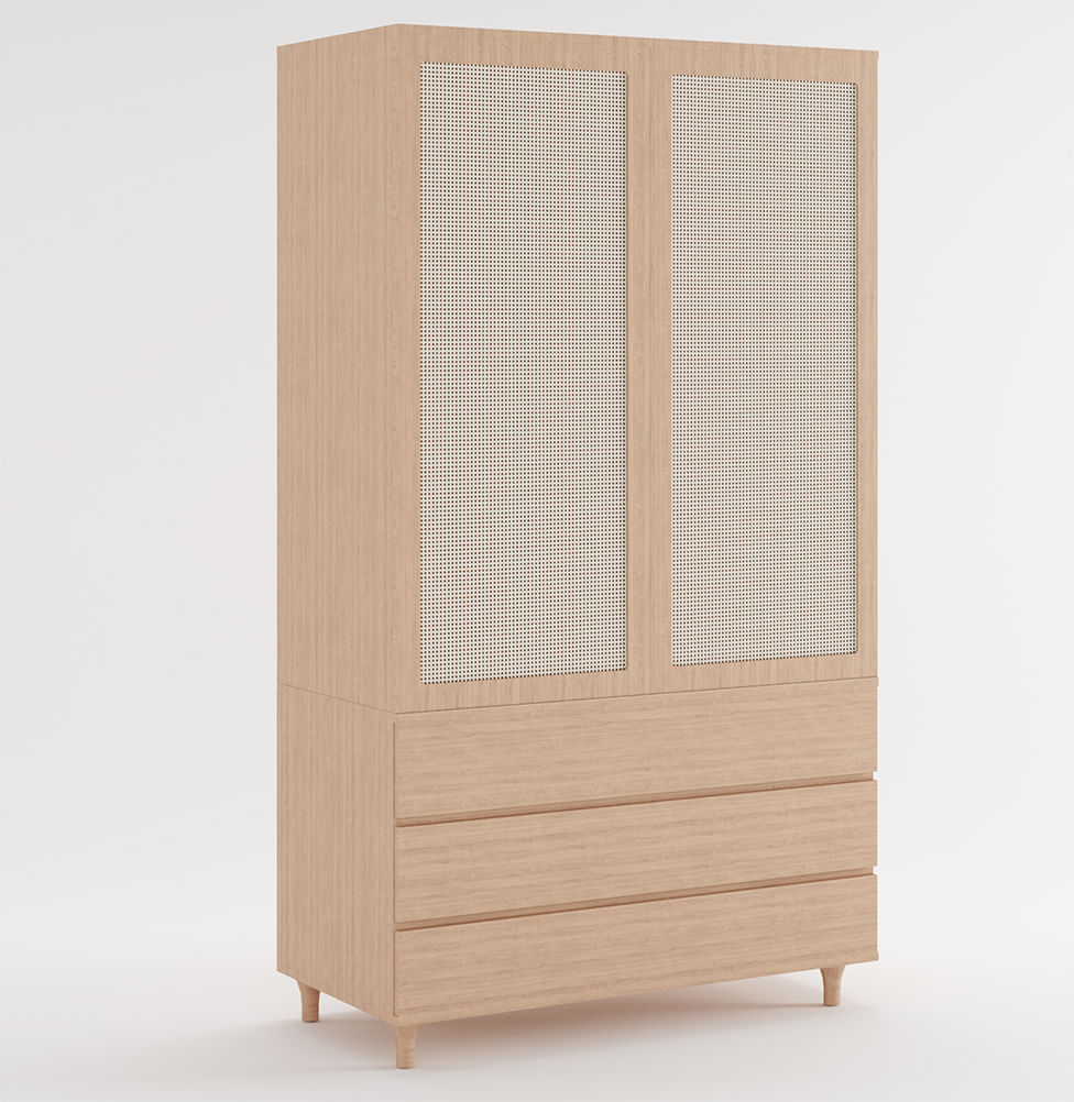 Guarda Roupa 2 em 1 Haus Nature - Carvalho