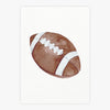 Quadro Infantil Bola de Futebol Americano Aquarela - Vertical