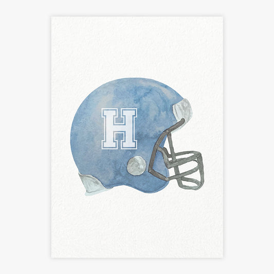 Quadro Infantil Capacete Aquarela - Vertical