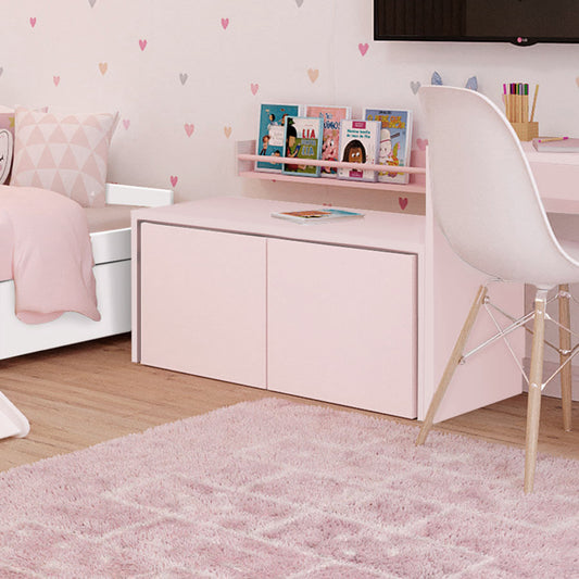 Mesa Infantil Up Rosa com Caixa Rosa