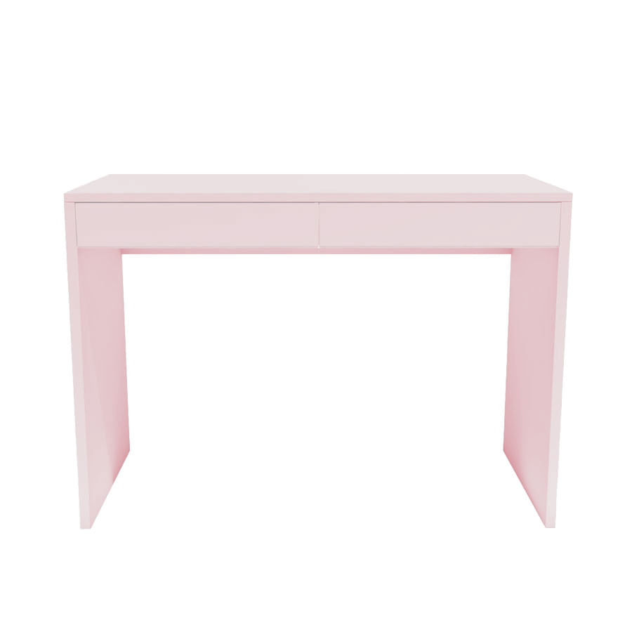 Escrivaninha Up Rosa 2 Gavetas Rosa