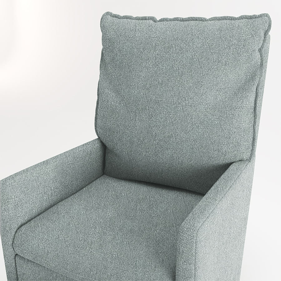 Poltrona de Amamentação Fit Com Balanço e Puff - Boucle Verde