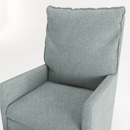 Poltrona de Amamentação Fit Com Balanço e Puff - Boucle Verde