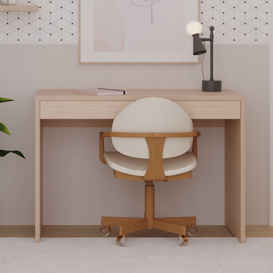 Escrivaninha Up Carvalho 2 Gavetas - Carvalho