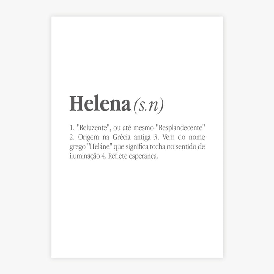 Quadro Infantil Significado do Nome - Vertical