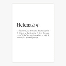 Quadro Infantil Significado do Nome - Vertical