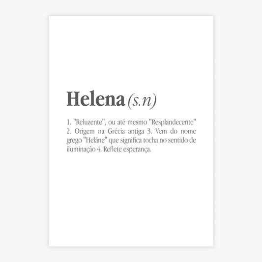 Quadro Infantil Significado do Nome - Vertical