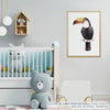 Quadro Infantil Tucano Aquarela - Vertical