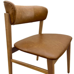 Conjunto de 2 Cadeiras Para Mesa de Jantar Madri Jequitibá Natural - Caramelo