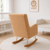 POLTRONA MAJU COM PUFF BALANÇO BOUCLE CARAMELO