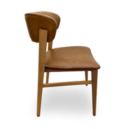 Conjunto de 2 Cadeiras Para Mesa de Jantar Madri Jequitibá Natural - Caramelo