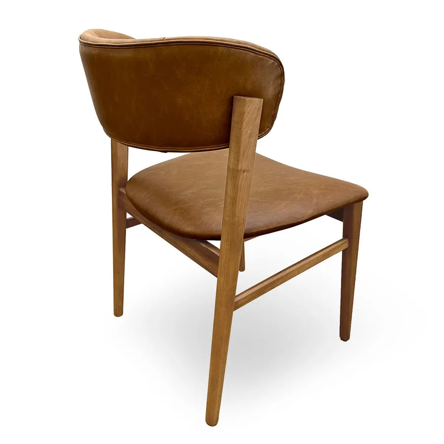 Conjunto de 2 Cadeiras Para Mesa de Jantar Madri Jequitibá Natural - Caramelo