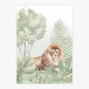 Quadro Infantil Safari Leão - Vertical