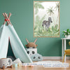 Quadro Infantil Safari Zebra - Vertical