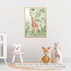 Quadro Infantil Safari Girafa - Vertical