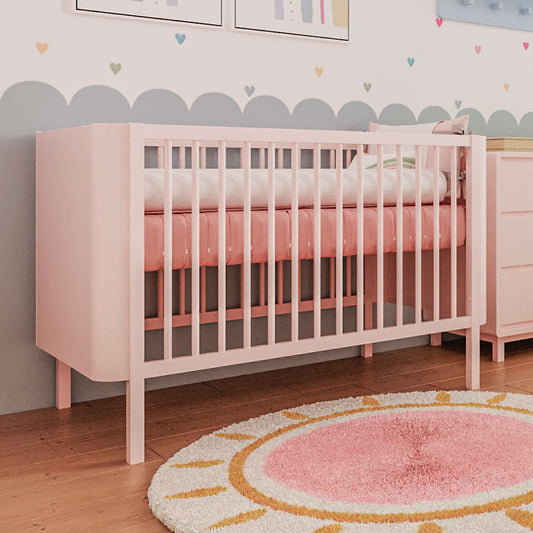 Berço Nord 3 em 1 - Rosa