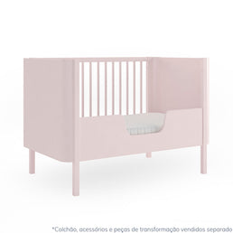 Berço Nord 3 em 1 - Rosa