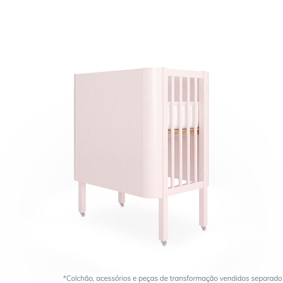 Berço Nord 3 em 1 - Rosa