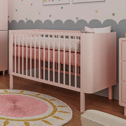 Berço Nord 3 em 1 - Rosa