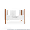 Berço Nord 3 em 1 - Branco Com Pé Jequitibá