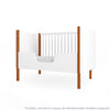 Berço Nord 3 em 1 - Branco Com Pé Jequitibá