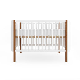 Berço Nord 3 em 1 - Branco Com Pé Jequitibá