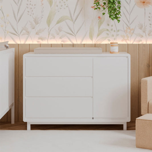 Cômoda de Bebê Nord Com Porta Branco